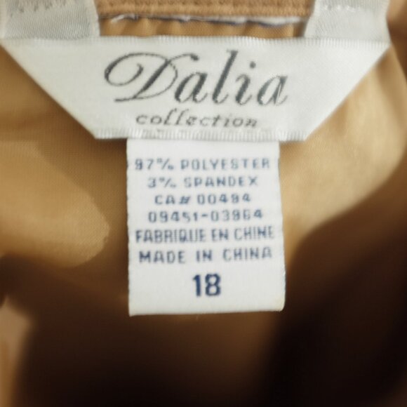 Dalia collection tan midi skirt size 18 lined - Picture 11 of 11